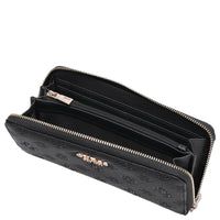 Guess Ella Logo SLG Large Zip - Geldbörse 12cc 20 cm (black logo)