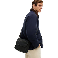 Tommy Hilfiger Repreve Flap Messenger - Umhängetasche 28 cm (black)