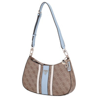 Guess Noelle II Top Zip - Schultertasche 29 cm (latte logo/light blue) - Ansicht 2