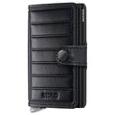Secrid Miniwallet Emboss Lines - Kreditkartenetui 6cc 10.2 cm RFID (black+)