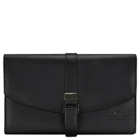Windrose Nappa - Schmucktasche XL 23 cm (schwarz)