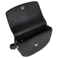 Valentino Bags Rossy Re - Umhängetasche Straußenoptik 21.5 cm (nero) - Ansicht 3