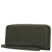 Seidenfelt Smilla - Damen- Geldbörse 19 cm (olive) - Ansicht 3