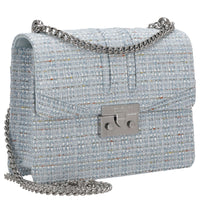Seidenfelt Roros Tweed - Schultertasche 21 cm (sea blue tweed) - Ansicht 5