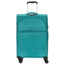 D&N Travel Line 9104 - 4 - Rollen - Trolley M 67 cm erw. (grün) - Markenkoffer