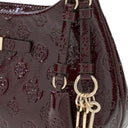 Guess Carmella Shoulder Bag - Schultertasche 30 cm (burgundy logo)