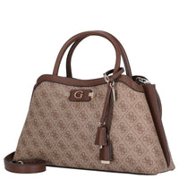 Guess Lindsey Satchel - Henkeltasche 36 cm (latte logo) - Ansicht 2