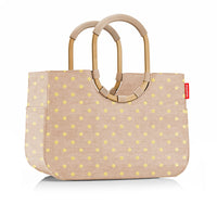 reisenthel shopping loopshopper L - Einkaufstasche mit Bügel 46 cm (frame metallic dots coffee) - Ansicht 2
