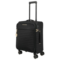 Travelite BARBARA Stepp - 4-Rollen-Trolley S 55 cm erw. (schwarz, 55 cm)