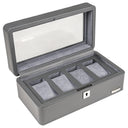 Windrose Tempora - Uhrenkoffer (für 4 Uhren) 26.5 cm (grau) - Ansicht 3