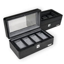 Windrose Tempora - Uhrenkoffer (für 4 Uhren) 26.5 cm (schwarz) - Ansicht 2