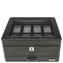 Windrose Tempora - Uhrenkoffer (für 8 Uhren) 26.5 cm (schwarz) - Ansicht 4