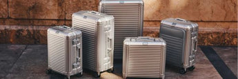 Travelite Next Aluminium Koffer Serie - Kabinentrolley, Trolley M und L in Silber und Schwarz