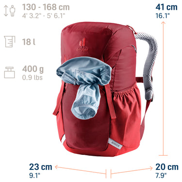Deuter Junior - Rucksack (ab 7 Jahren) 41 cm (masala-cherry) - Ansicht 7