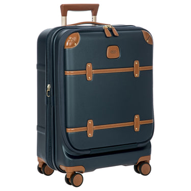 Brics Bellagio - 4-Rollen-Kabinentrolley mit Vortasche 55 cm erw. recycelt (blue/tan) - Ansicht 2