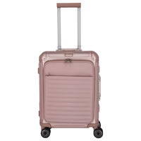 Travelite Next - 4-Rollen-Kabinentrolley mit Vortasche S 55 cm (rose)