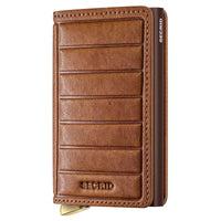 Secrid Slimwallet Emboss Lines - Kreditkartenetui 6cc 10.2 cm RFID (cognac+)