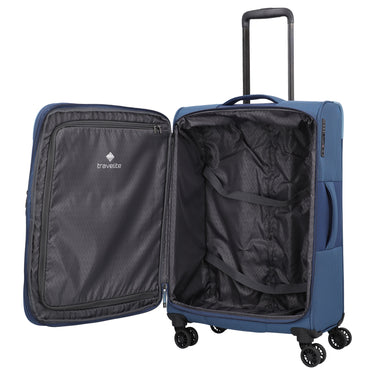 Travelite Corsiica - 4-Rollen-Trolley M 67 cm erw. (blue) - Ansicht 8