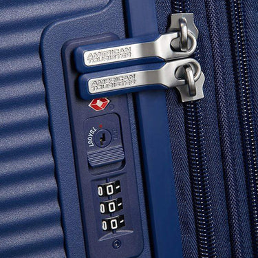 American Tourister Soundbox - 4-Rollen-Kabinentrolley 55 cm erw. (blau) - Ansicht 5
