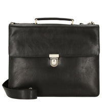 Leonhard Heyden Tradition  - Aktentasche 1 Fach Leder 15" 38 cm (schwarz)