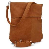 zwei Mademoiselle M12 - Schultertasche 32 cm (nubuk-cognac)