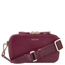 Delsey Paris Le Cuir Lisse - Umhängetasche 18 cm (bordeaux)