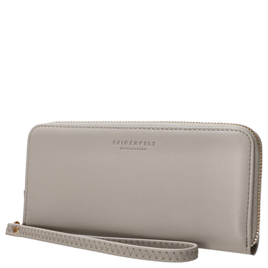 Seidenfelt Smilla - Damen- Geldbörse 19 cm (light grey) - Ansicht 3