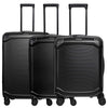 Travelite Millennium - 4-Wheel Trolley Set 3pc. erw. (black)