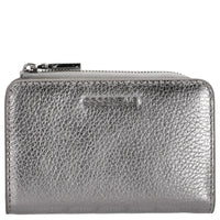 Coccinelle Metallic Soft - Geldbörse 6cc 13 cm (steel)
