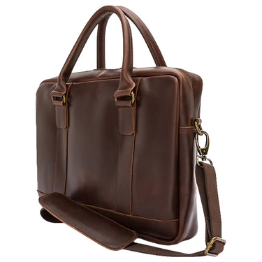 Buckle & Seam Everett - Aktentasche 16" 38 cm (brown/blu) - Ansicht 2