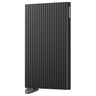 Secrid Cardprotector Fluted - Kreditkartenetui 6cc 10.2 cm RFID (black+)