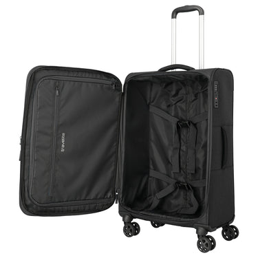 Travelite Kick Off - 4-Rollen-Trolley Set 3tlg. (black)