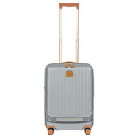 Brics Capri - 4-Rollen-Kabinentrolley mit Vortasche 55 cm (silver)