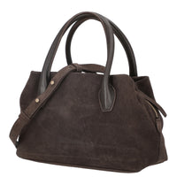 Les Visionnaires Sophie Petite Cozy Scarf - Tote Bag 25 cm (dark brown)