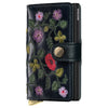 Secrid Miniwallet Stitch Floral - Credit Card Holder 6cc 10.2 cm RFID (black+)