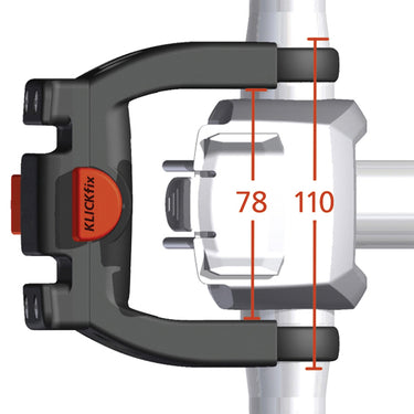 KLICKfix Lenker - Adapter E (für E-Bikes) (black) - Ansicht 3
