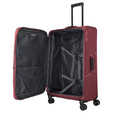 Travelite Skaii - 4-Rollen-Trolley 78 cm erw. (red) - Ansicht 6