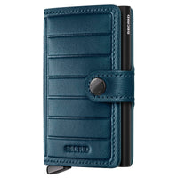 Secrid Miniwallet Emboss Lines - Kreditkartenetui 6cc 10.2 cm RFID (teal+)