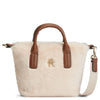 Tommy Hilfiger Popette Micro Tote Faux Fur - Shopper 27 cm (beige)