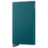 Secrid Cardprotector Fluted - Credit Card Holder 6cc 10.2 cm RFID (teal+)
