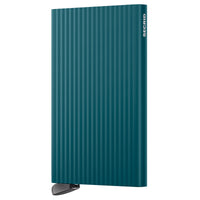 Secrid Cardprotector Fluted - Kreditkartenetui 6cc 10.2 cm RFID (teal+)