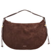 Coccinelle Thess Suede Bim - Schultertasche 45 cm (brunette/brunet)