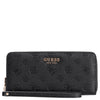 Guess Ella Logo SLG Large Zip - Geldbörse 12cc 20 cm (black logo)