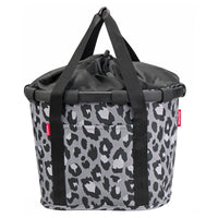 KLICKfix reisenthel Bikebasket 15 - Lenkerkorb 35 cm (leo nero)