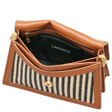 Lacoste Flap Shoulder Bag - Schultertasche 22.5 cm (brown) - Ansicht 6