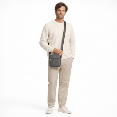 BOSS Ray NS - Umhängetasche 18 cm (medium grey) - Ansicht 8