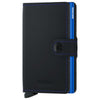 Secrid Matte Miniwallet - Wallet RFID 6.5 cm (black-blue)