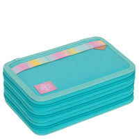 Lässig School Triple Pencil Case - Mäppchen (Turquoise)