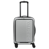 Valentino Bags Lexplor - 4-Rollen-Kabinentrolley mit Vortasche 14" 55 cm (silver)
