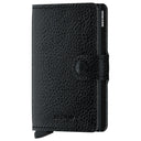 Secrid Vegetable Tanned Miniwallet - Geldbörse RFID 6.5 cm (black-black)